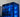 Boîtier PC gaming vitré avec éclairage RGB bleu et watercooling