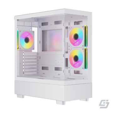 EJS NOVA ATX Mid Tower PC Case - White - EJS Computers